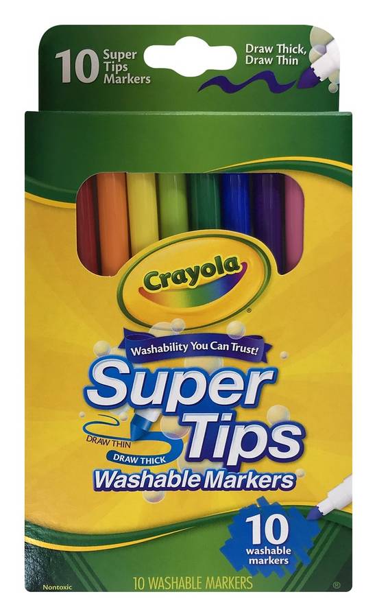 Crayola Super Tips Washable Markers (10 ct)