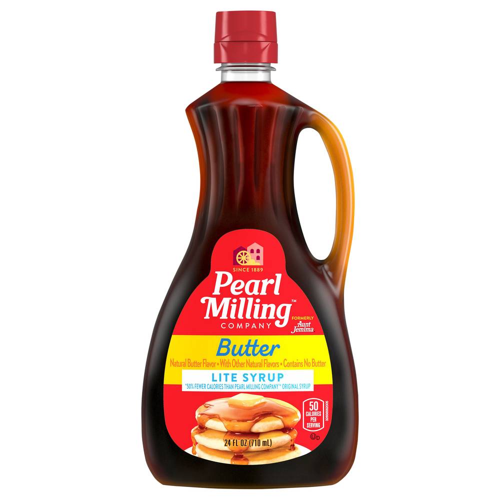 Pearl Milling Company Lite Syrup, Butter (24 fl oz)