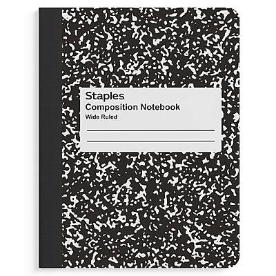 Staples Wide-Ruled Composition Notebook (7.5 in x 9.75 in)