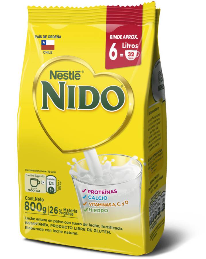 Nido Entera Instantánea Bolsa 800 grs