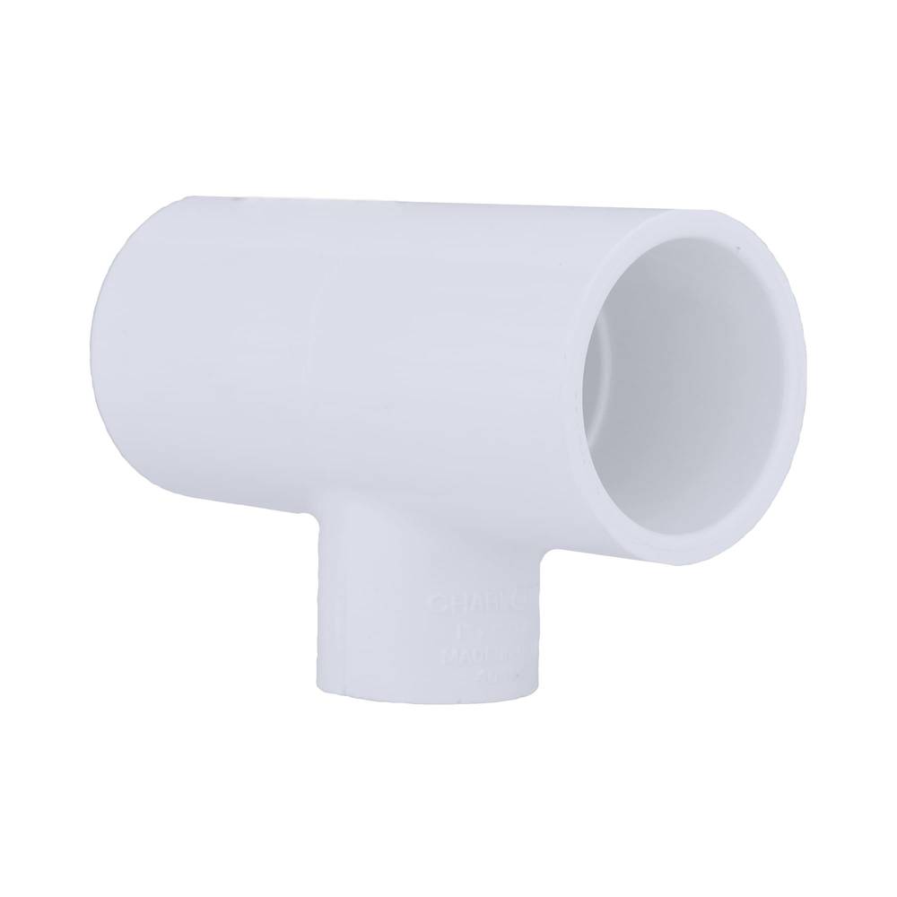 Charlotte Pipe 1-1/4-in x 1-1/4-in x 1-in Schedule 40 PVC Reducing Tee | PVC 02400  5400