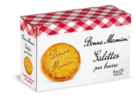 Biscuits galettes pur beurre BONNE MAMAN - la boite de 12 - 170 g