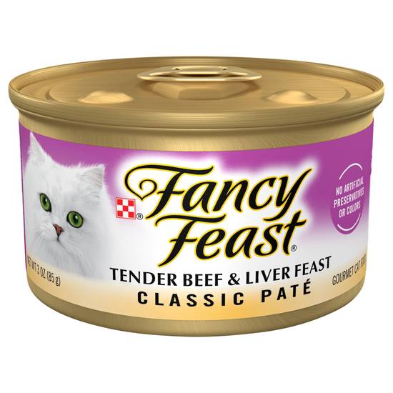 Fancy Feast Gourmet Tender Beef & Liver Feast Classic Cat Food
