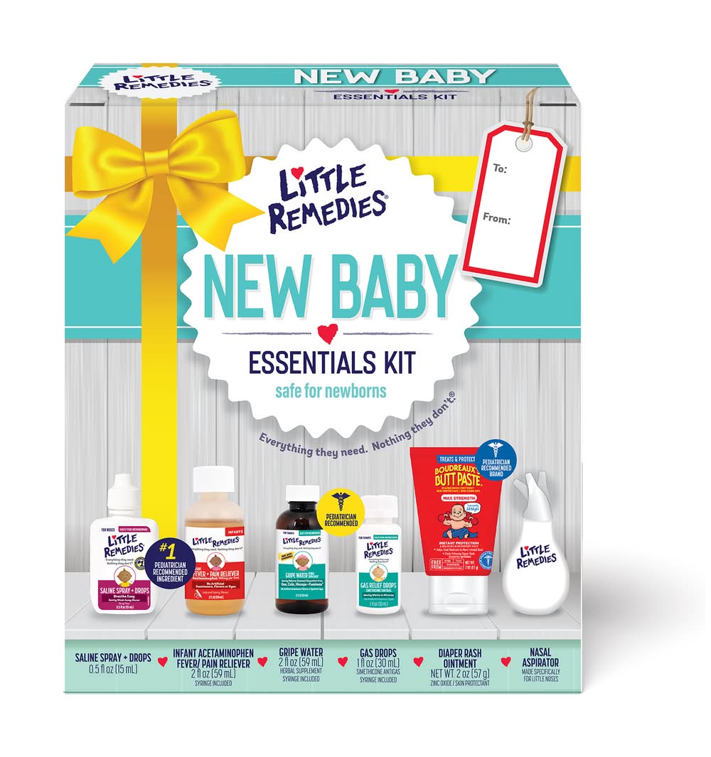 Little Remedies New Baby Essentials Kit, Perfect For Baby Shower Gift