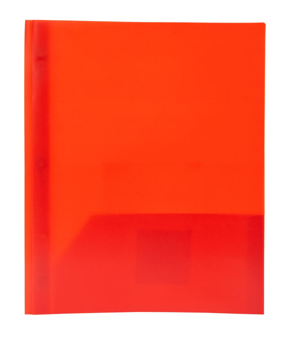 Solid 2-Pocket 3-Prong Portfolio Folder Red
