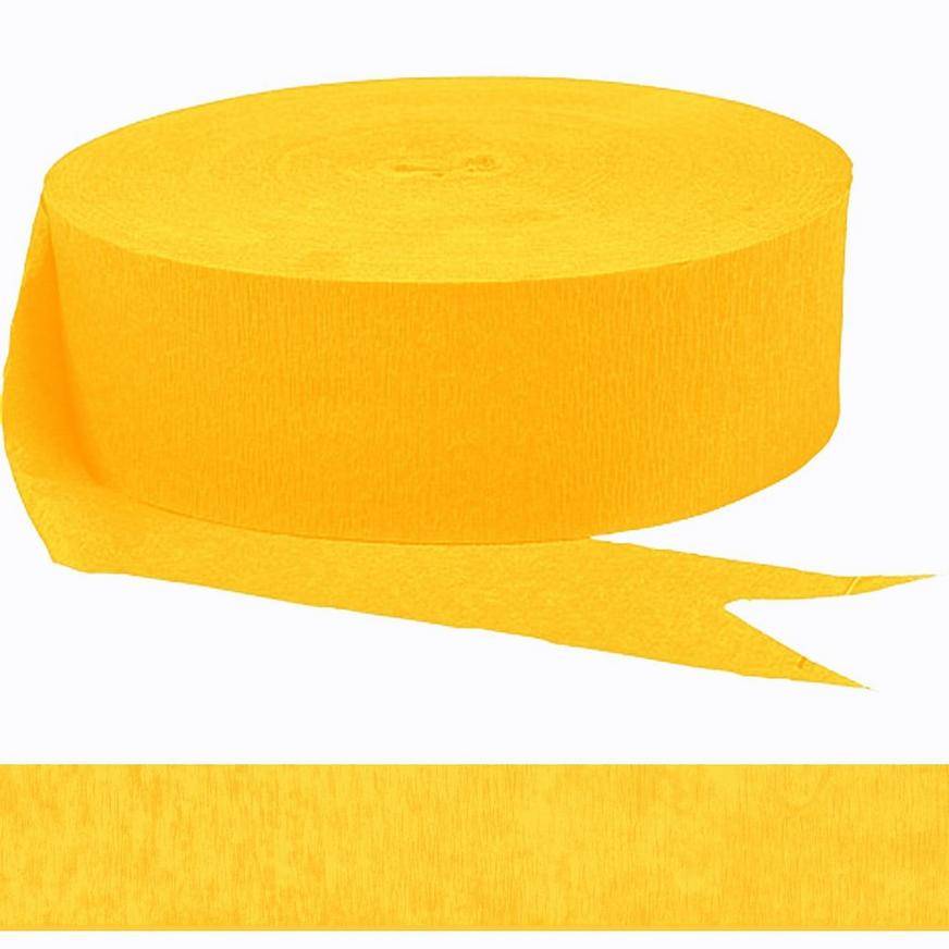 Party City Sunshine Streamer Crepe Paper (yellow)