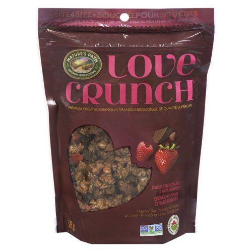 Love crunch chocolat noir et petits fruits rouges (325 g) - dark chocolate & red berries granola (325 g)