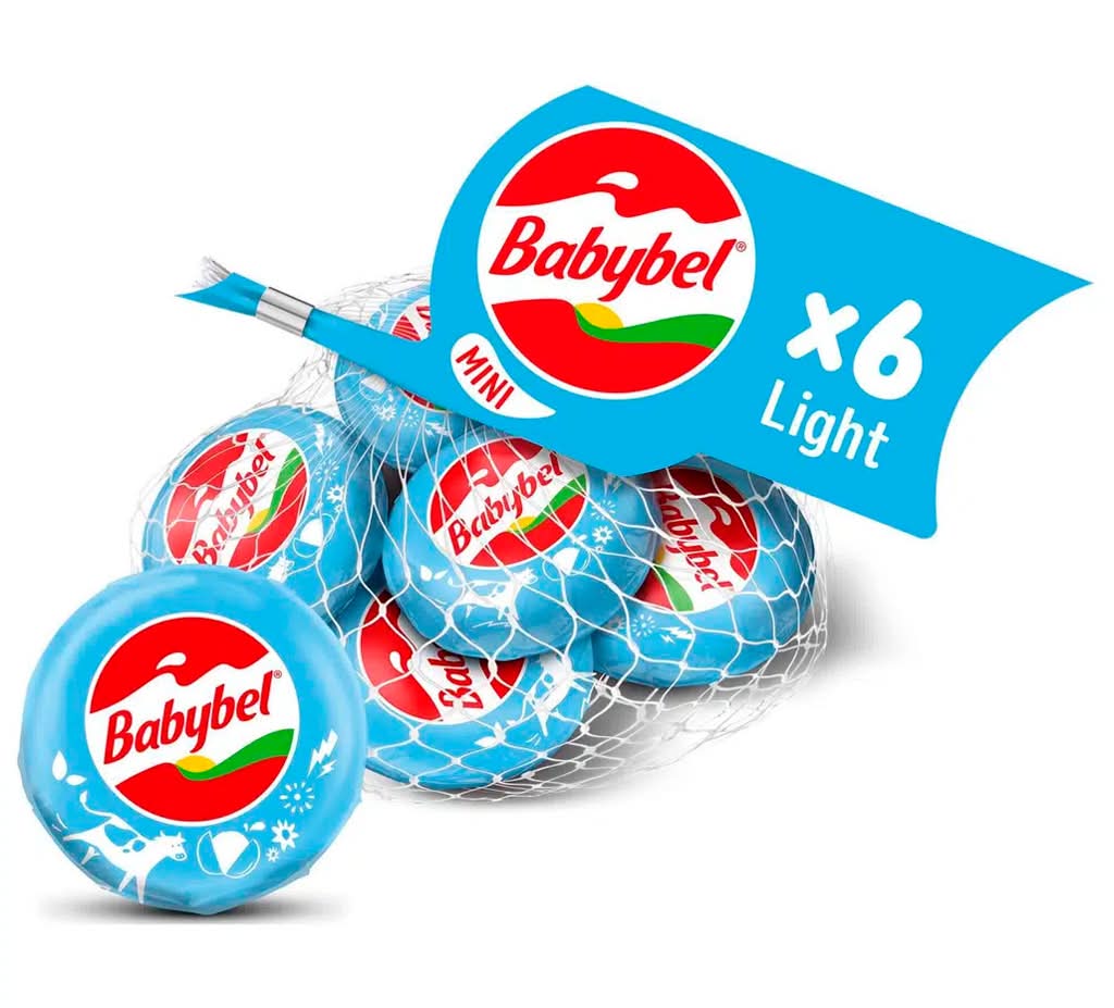 Babybel - Queijo light, mini, embalagem de 120g