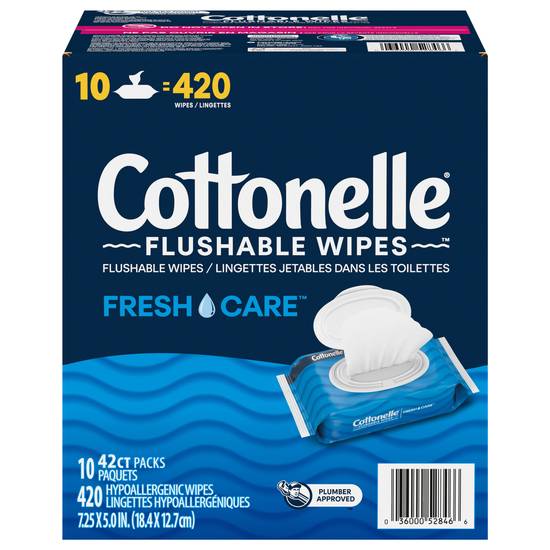 Cottonelle Fresh Care Flushable Adult Wet Wipes