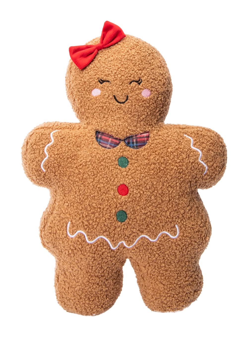 Snow Cool Gingerbread Girl Plush Pillow Gingerbread Girl