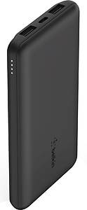 Belkin BOOST↑CHARGE USB-A/USB-C Power Bank, 10000 mAh, Black (BPB011BTBK)