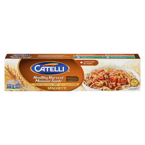 Catelli pâtes spaghetti de blé entier moisson santé (375 g) - healthy harvest whole wheat spaghetti pasta (375 g)