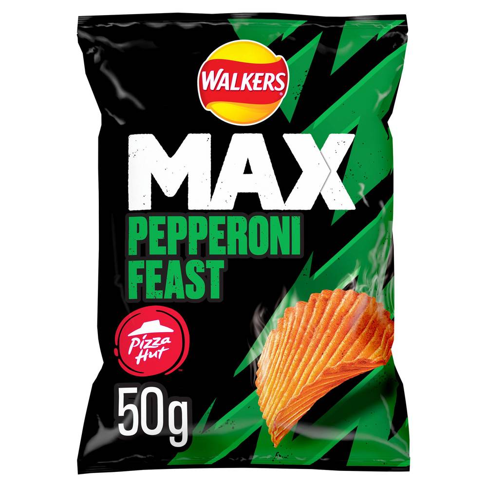 Walkers Max Pizza Hut Pepperoni Feast Grab Bag Crisps 50g
