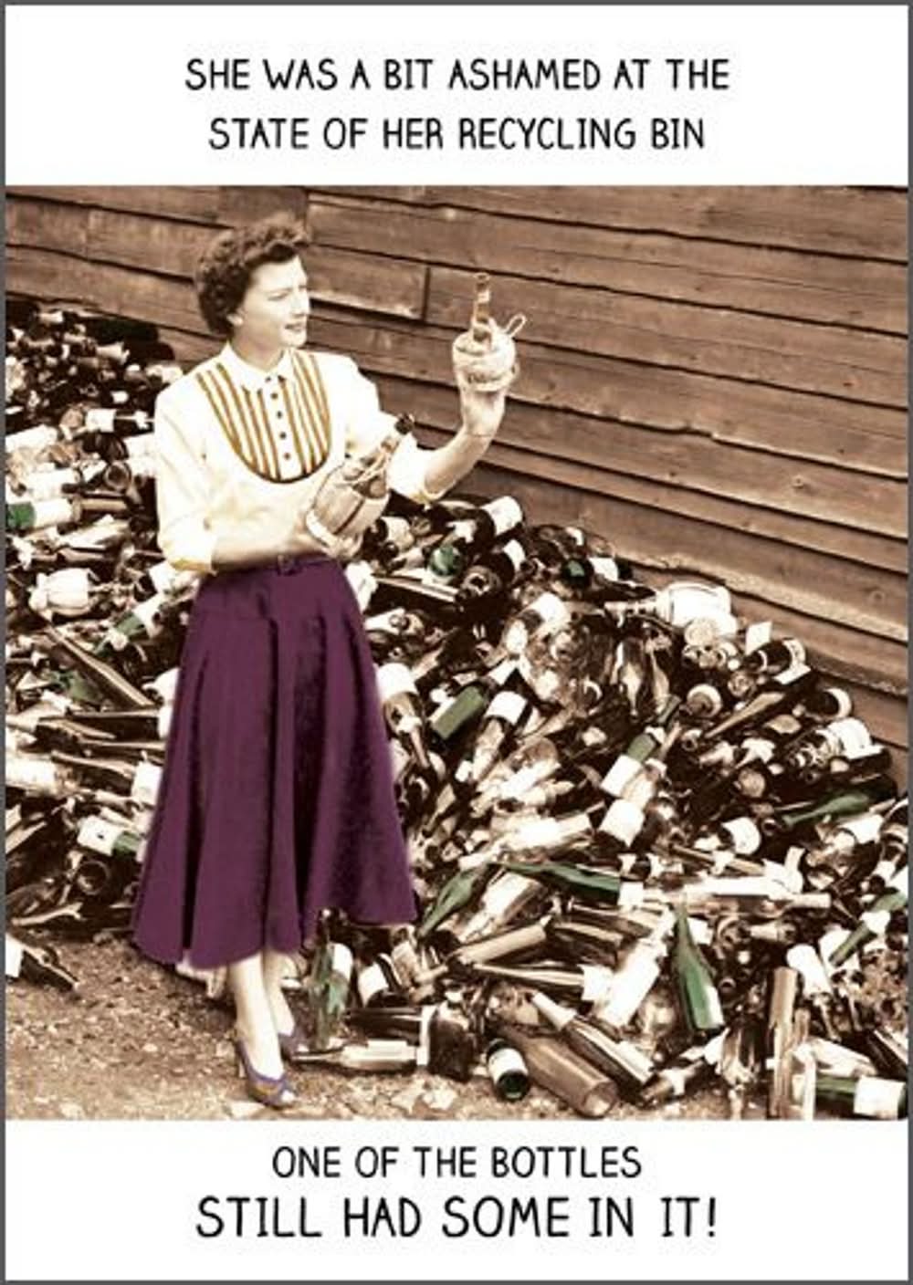 Wine Bottle Card - Humour