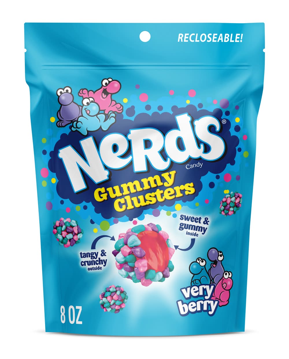 Nerds Gummy Clusters Candy, Very Berry (8 oz)