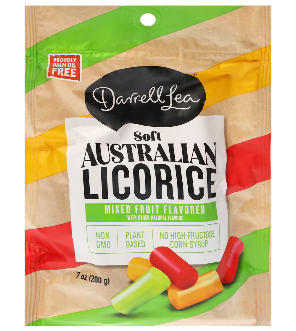 Darrell Lea Plant Based Mixed Fruit Soft Australian Liquorice (7 oz)