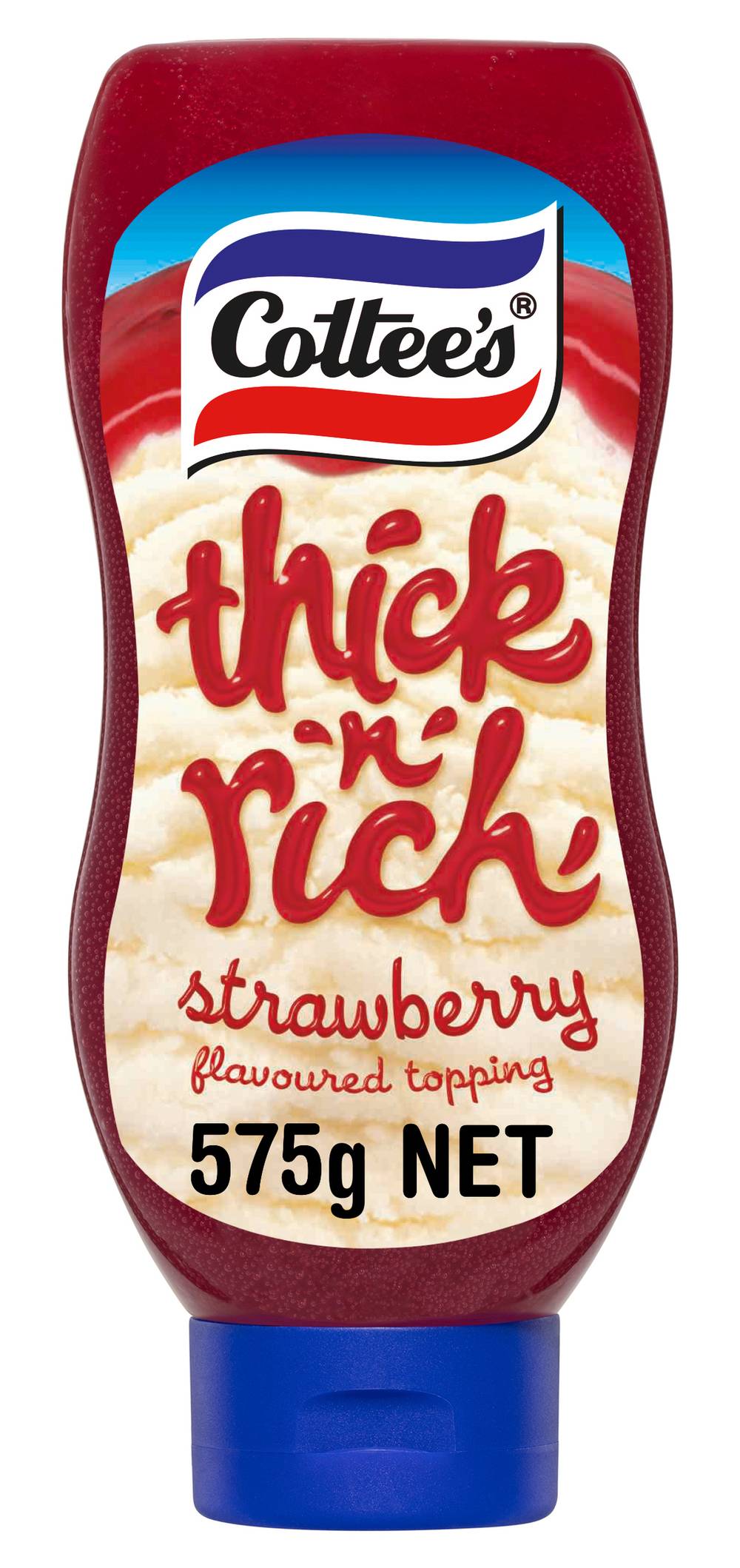 Cottee's Thick 'N' Rich Topping, Strawberry (575g)