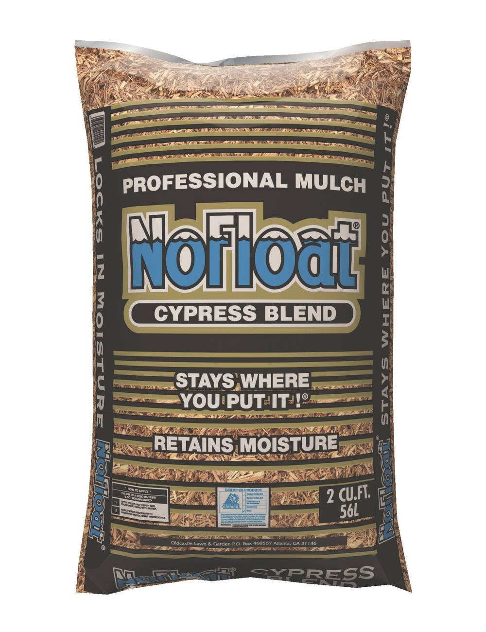 NoFloat 2-cu ft Cypress Blend Mulch | 20248