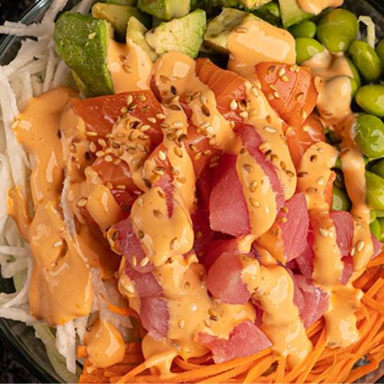 POKE SPICY TUNA SALMON