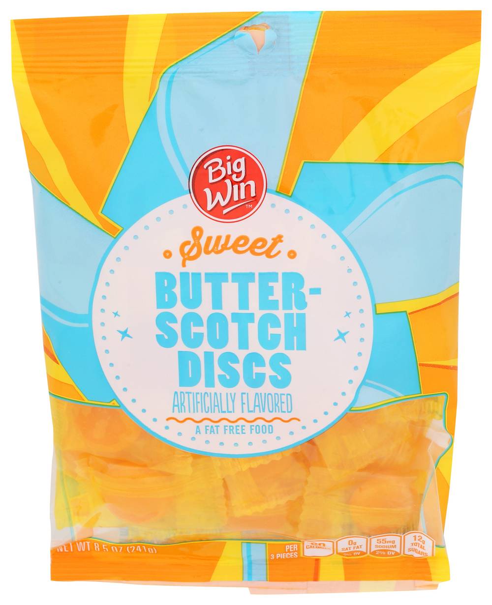 Big Win Butterscotch Discs (8.5 Oz)