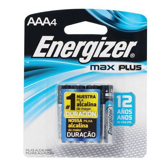 Energizer pilas alcalinas max plus aaa (4 un)