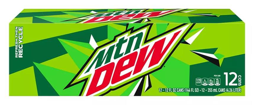 Mountain Dew 12 Pack Cans