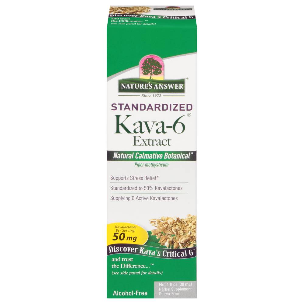 Nature's Answer Kava-6 Alcohol-Free Extract Supplement (1 fl oz)