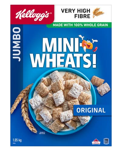 Kellogg's Mini Wheats Original Cereal, Jumbo (1.05 kg)