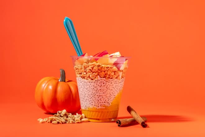 Mini Pumpkin Spice Cashew Chia Parfait