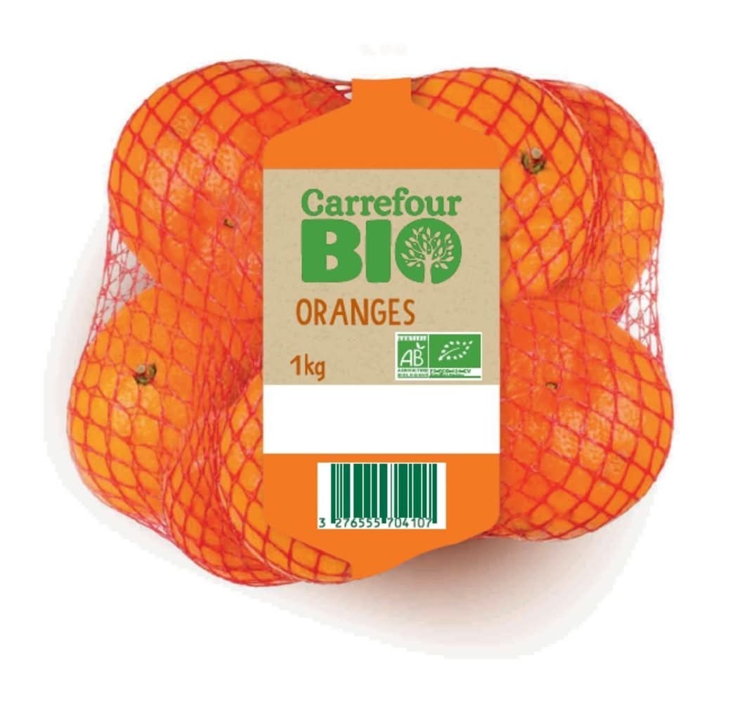 Carrefour Bio - Oranges fraîches (1kg)