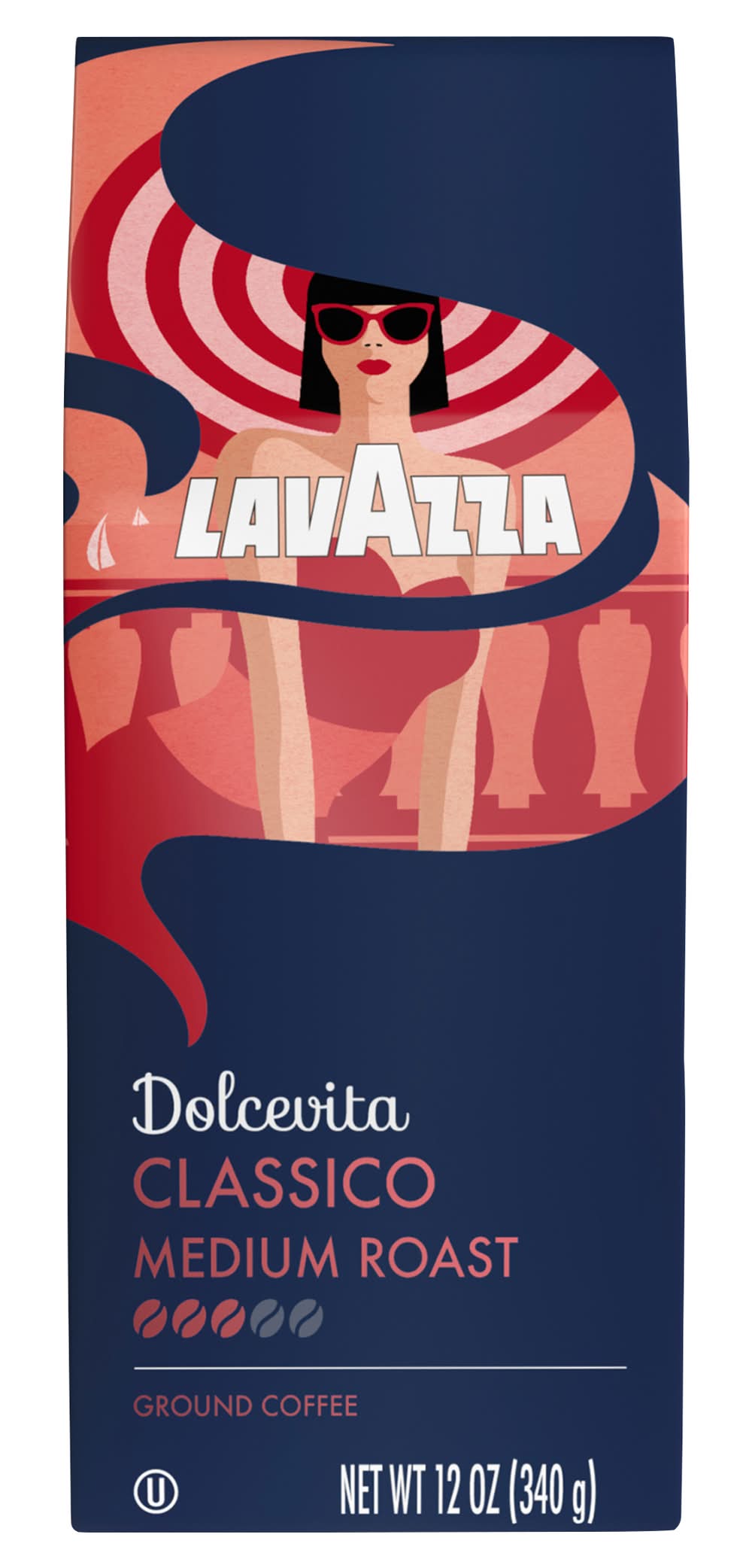 Lavazza Classico Rich & Full Bodied Medium Roast Coffee (12 oz)