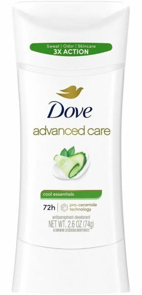 Dove Advanced Care Cool Essentials Antiperspirant Deodorant Stick - Stick - 2.60 oz - 3 Day - Long Lasting - 1 Each