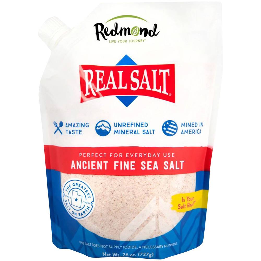 Ancient Fine Sea Salt - Unrefined Mineral Salt (26 Ounces)