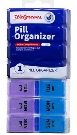 Walgreens 7-Day Pill Organizer Am/Pm