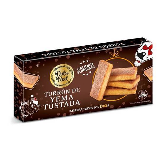 Turrón de Yema Tostada Dulce Noel Día en Caja (150 g)