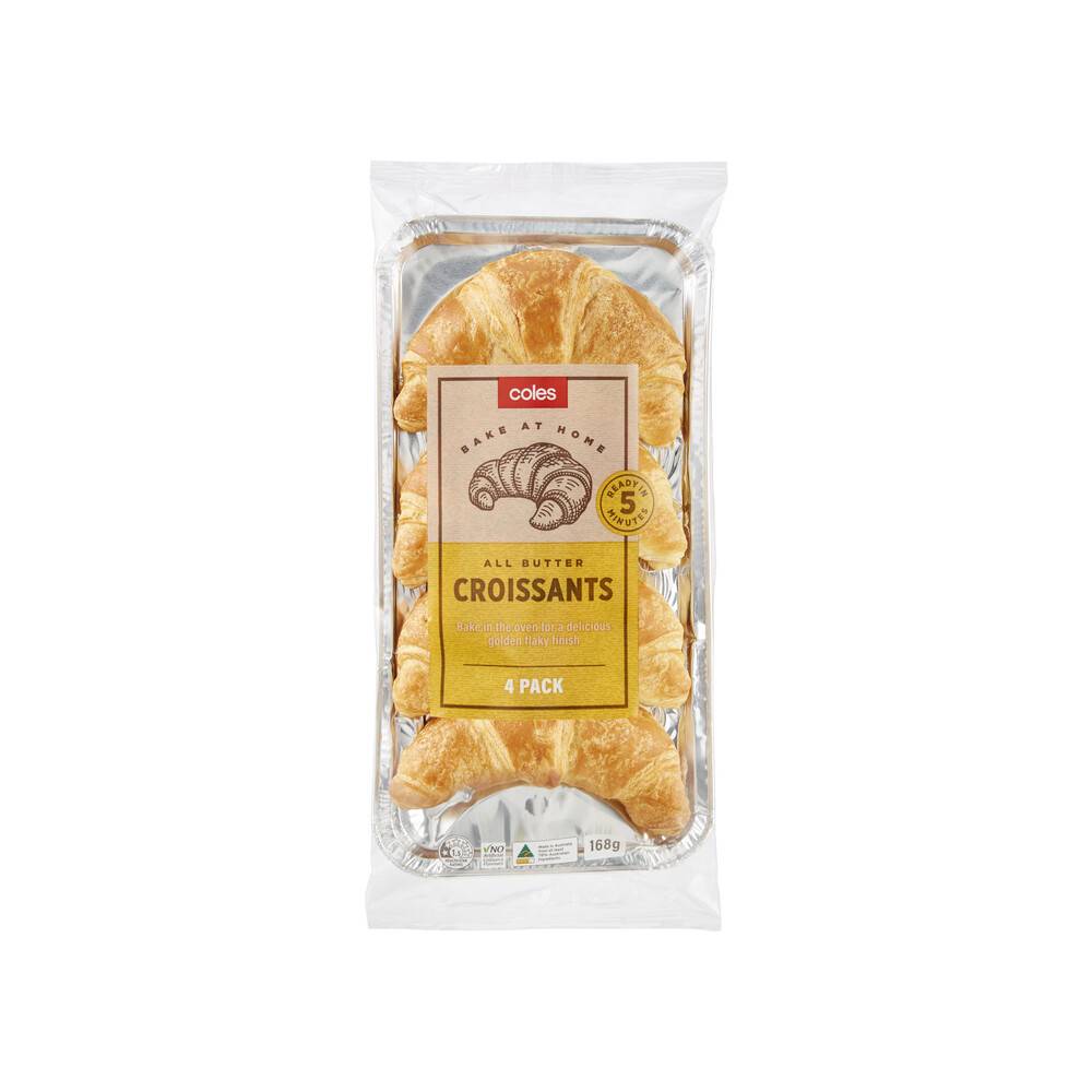 Coles Bakery Croissants (168g, 4 pack)