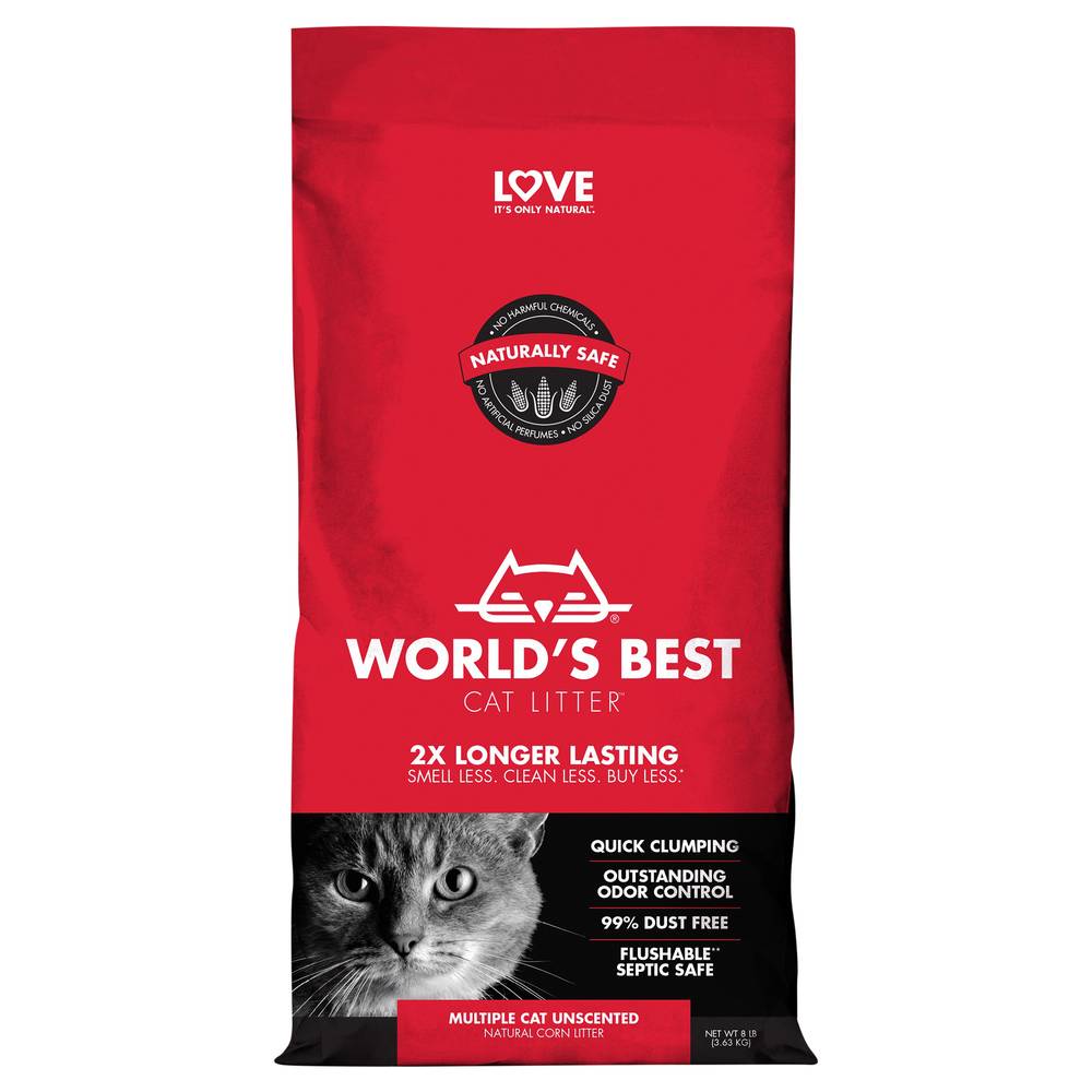 World's Best Cat Litter Multiple Unscented Cat Litter