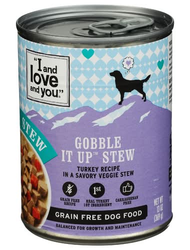 I And Love And You Gobble It Up Stew Wet Dog Food
