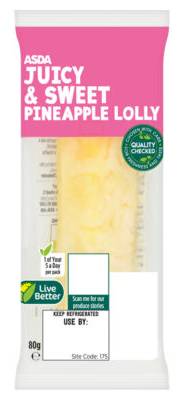 ASDA Juicy & Sweet Pineapple Lolly