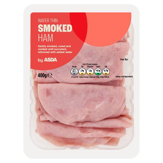 ASDA Wafer Thin Smoked Ham 400g