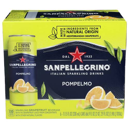 San Pellegrino Pompelmo Sparkling Drinks 6 Pack