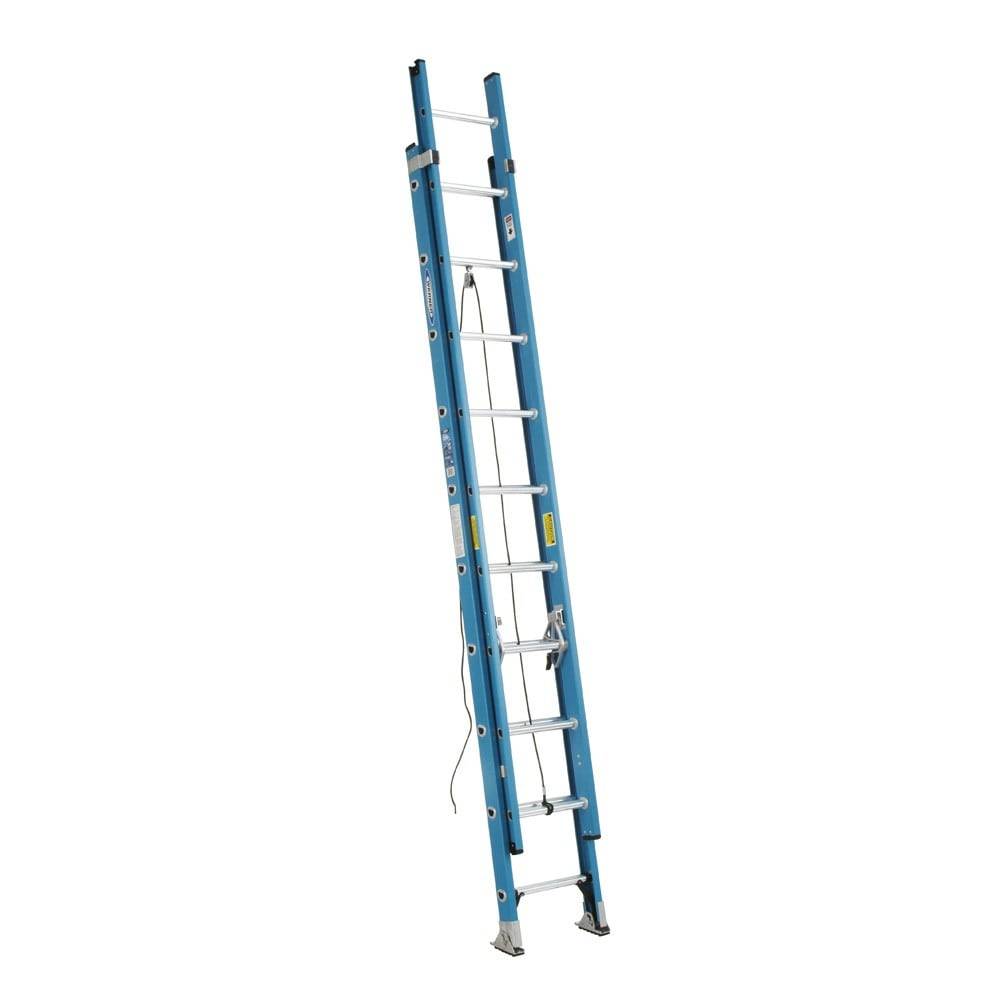 Werner FE1000-2 20-ft Fiberglass Type 1-250-lb Load Capacity Extension Ladder | FE1020-2