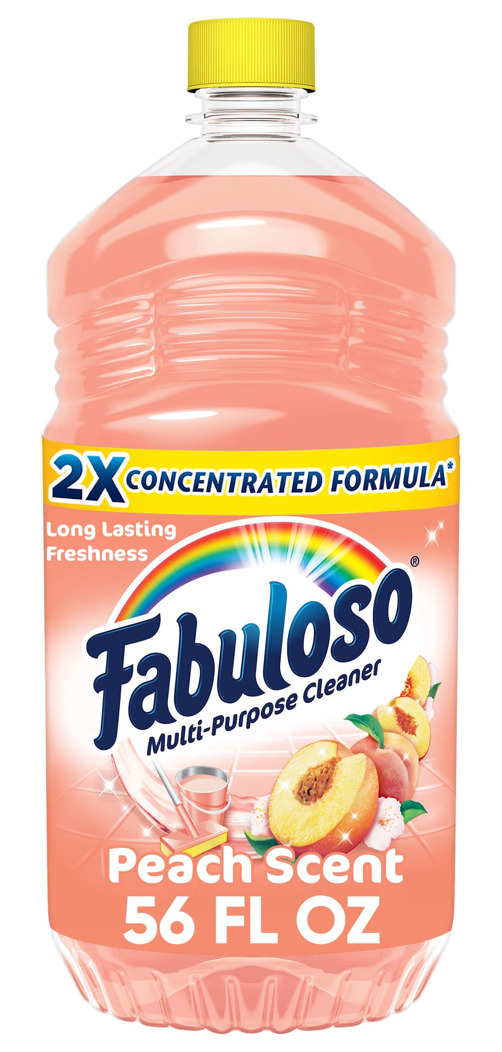 Fabuloso 2X Concentrated Formula Multi-Purpose Cleaner, Peach (56 fl oz)