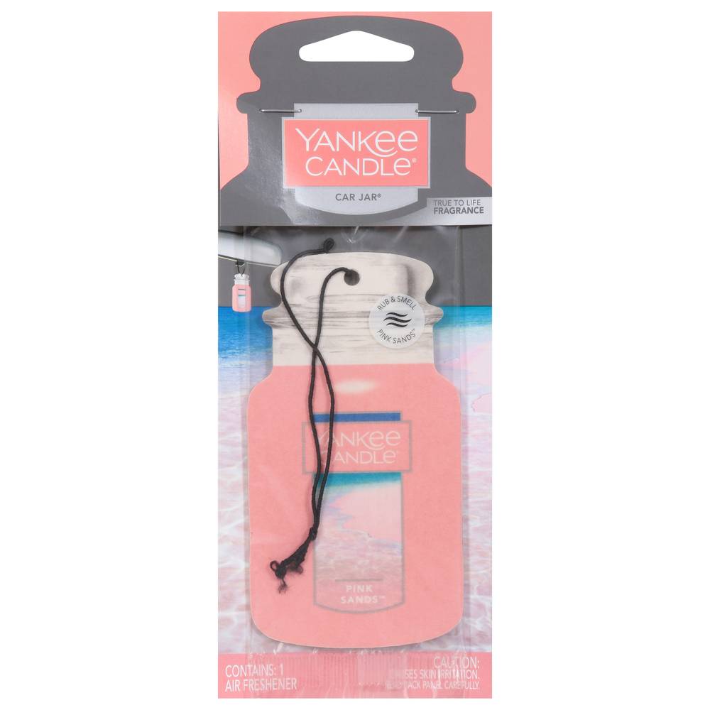 Yankee Candle Pink Sands Fresh Scent Car Jar Ultimate Air Freshener (0.96 oz)