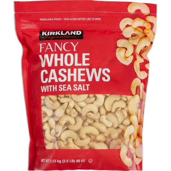 Kirkland Signature Fancy Whole Cashews (2.5 lbs)