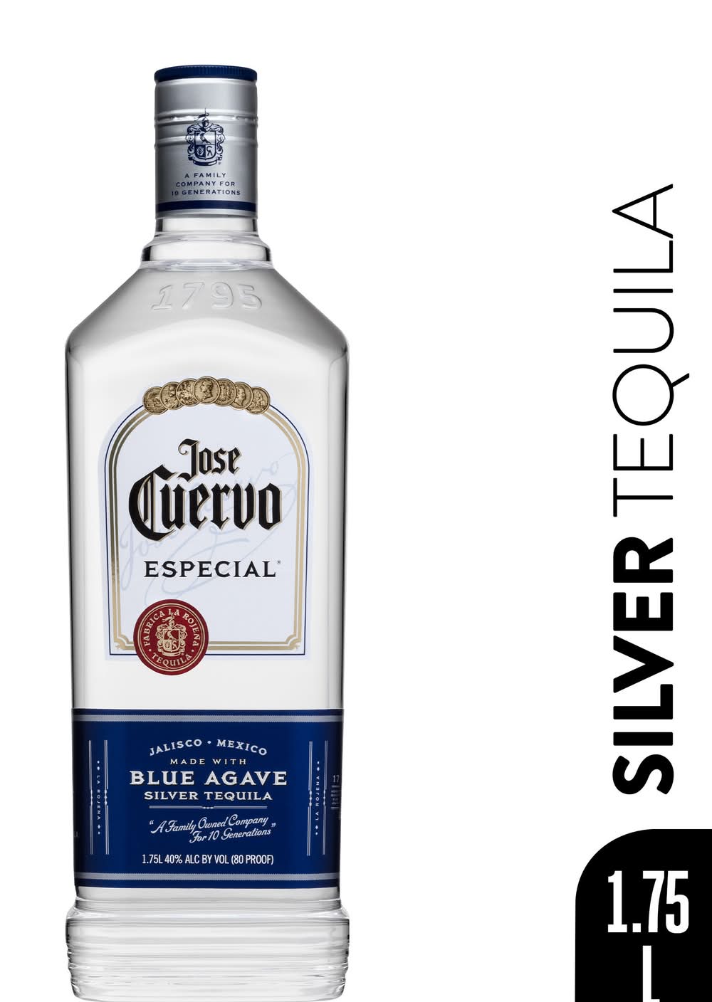 Jose Cuervo Especial Blue Agave Silver Tequila (1.75 L)