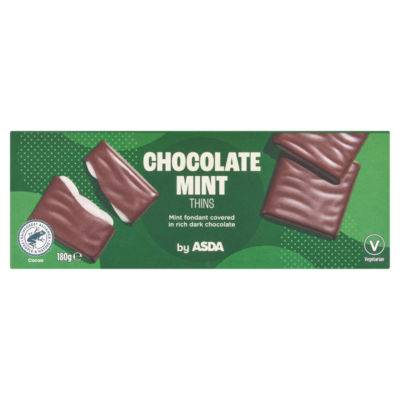 ASDA Mint, Chocolate Thins (180g)