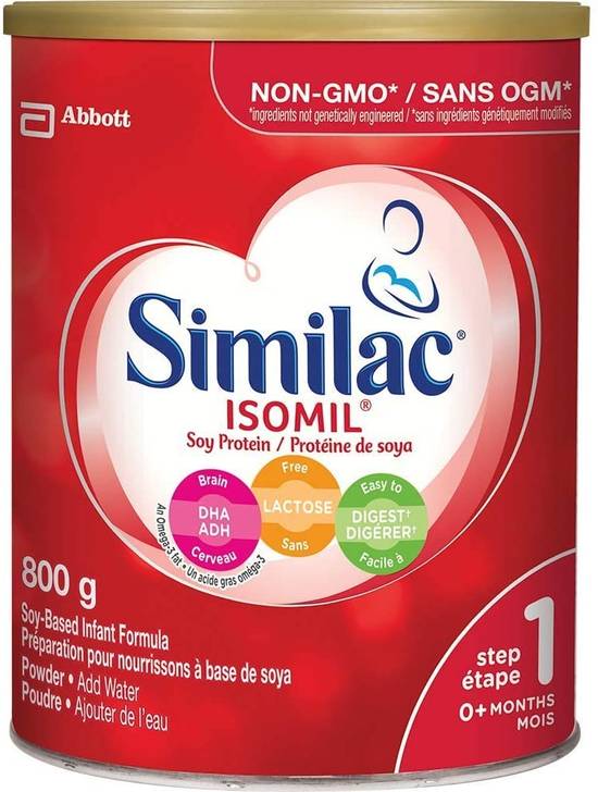 Similac Isomil Baby Formula Lactose-Free Powder (800 g)