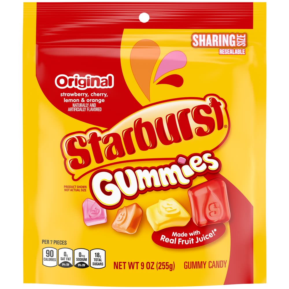 Starburst Original Gummies Candy, Assorted (9 oz)