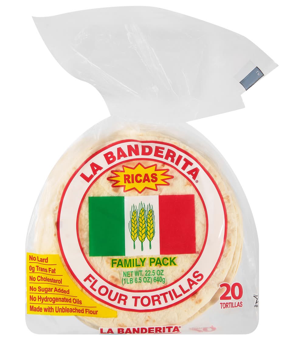 La Banderita Ricas Family pack Flour Tortillas (22.5 oz, 20 ct)